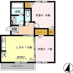 下庄駅 徒歩64分 1階の物件間取画像